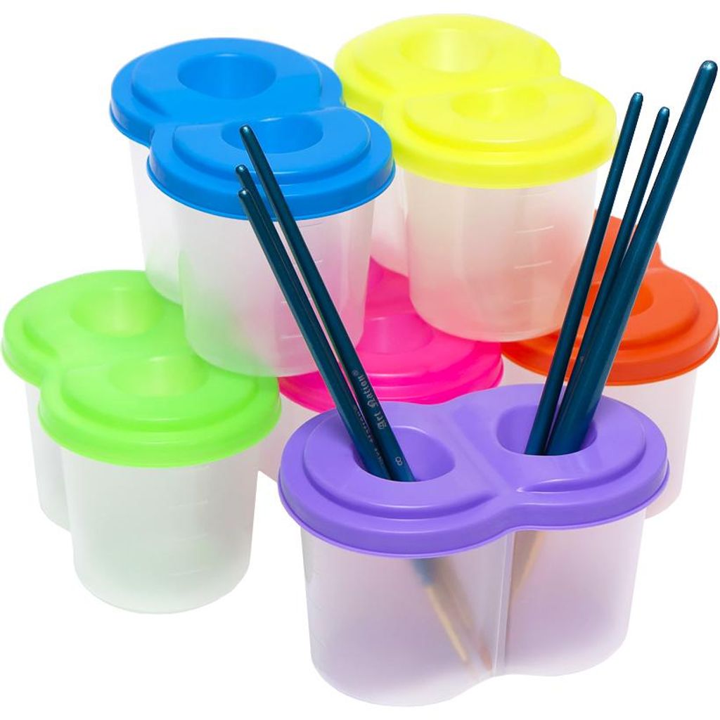 Склянка-непроливайка подвійна в асортименті