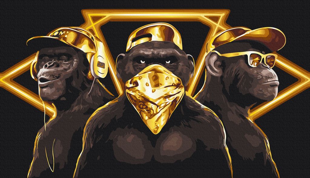 Три мавпи GOLD