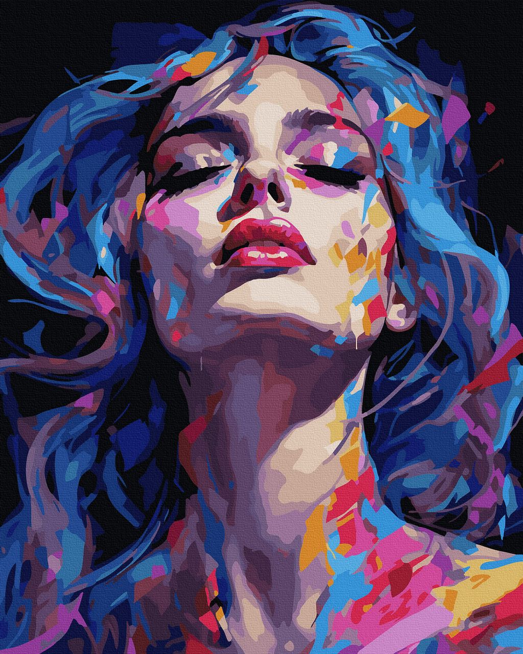 Дівчина у фарбах