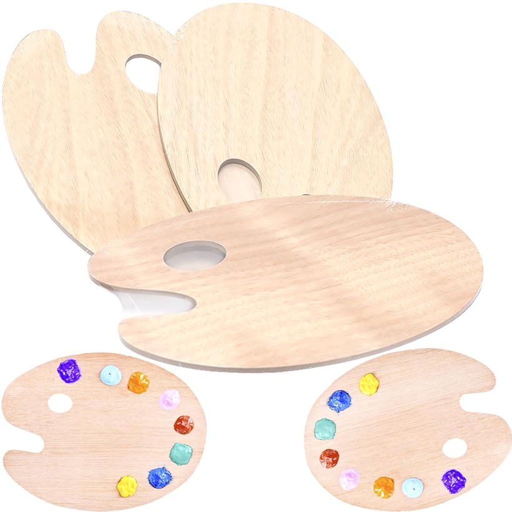 Дерев'яна палітра "Овал" 20х30см