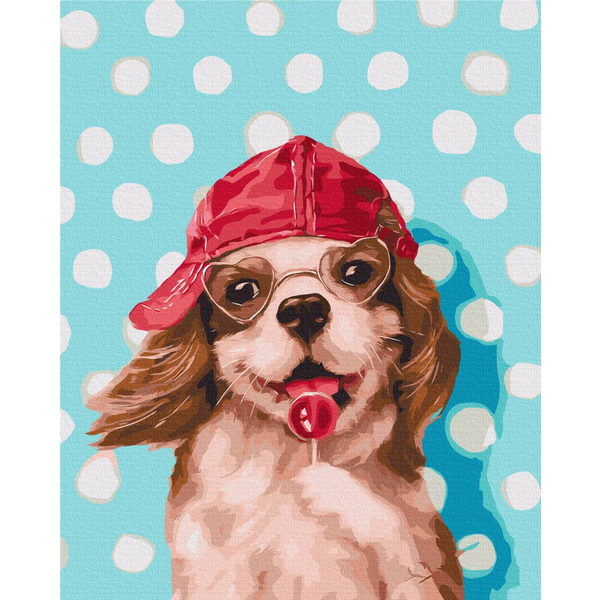 Песик з льодяником ©Lucia Heffernan