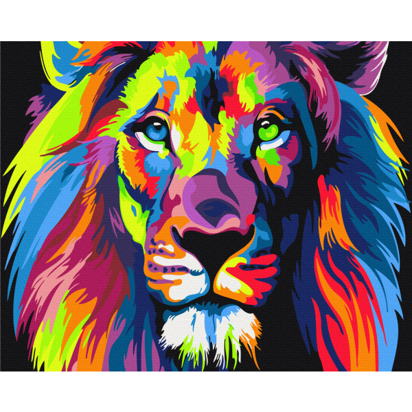 Веселковий лев (неон)