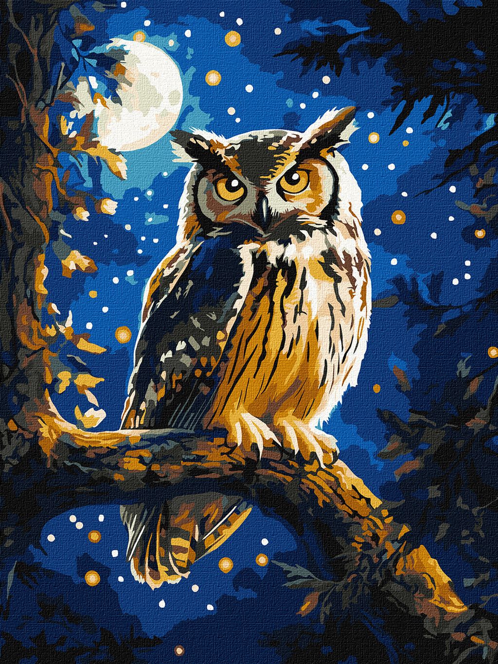 Нічна сова з фарбами металік extra