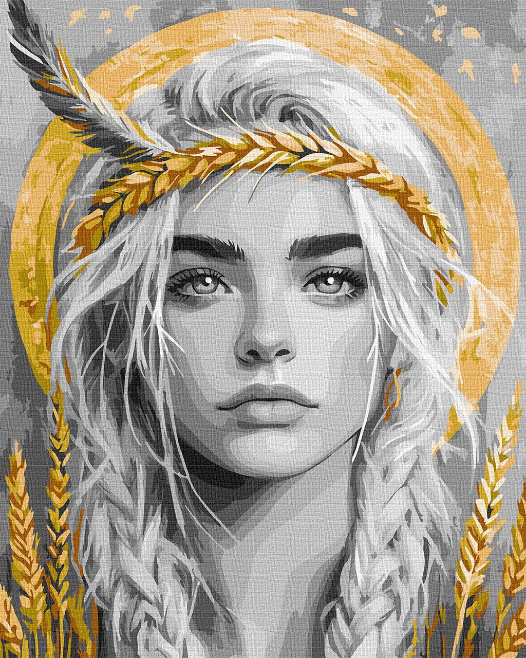 Колоски у волоссі з фарбами металiк extra