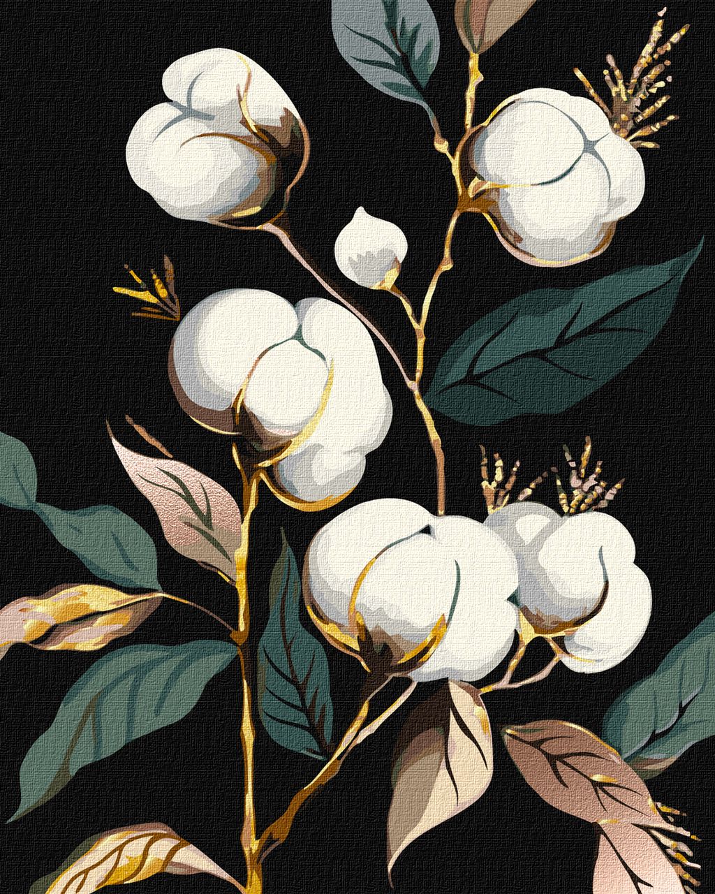 Білосніжна бавовна з фарбами металік extra