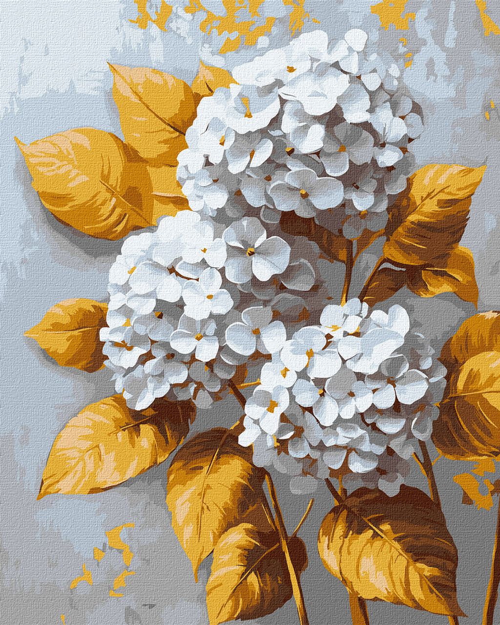 Золота гортензія з фарбами металік extra