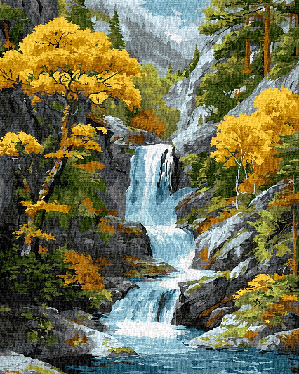 Під водоспадом осені