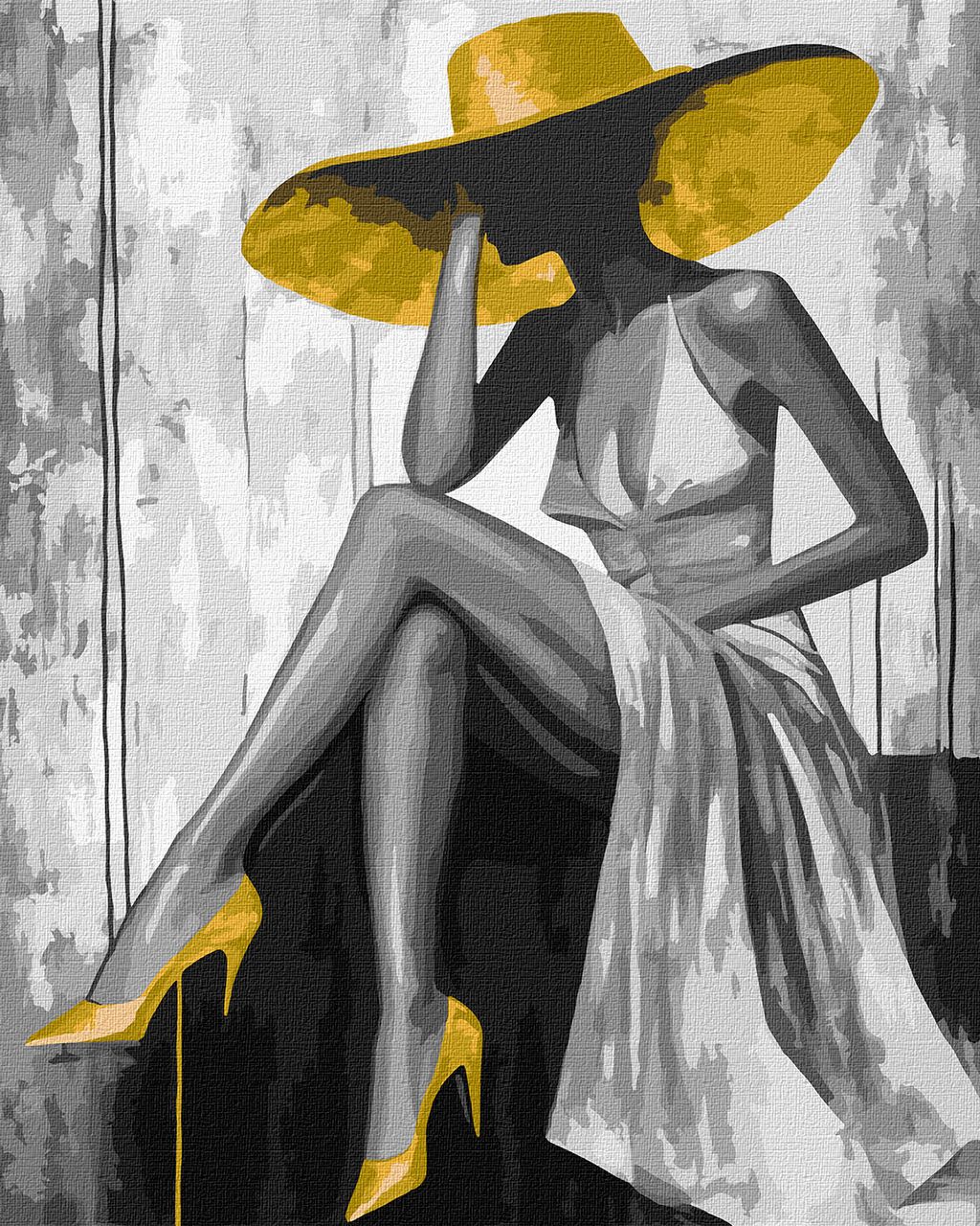 Золота дама з фарбами металiк extra