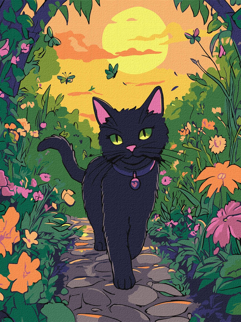 Котик у саду