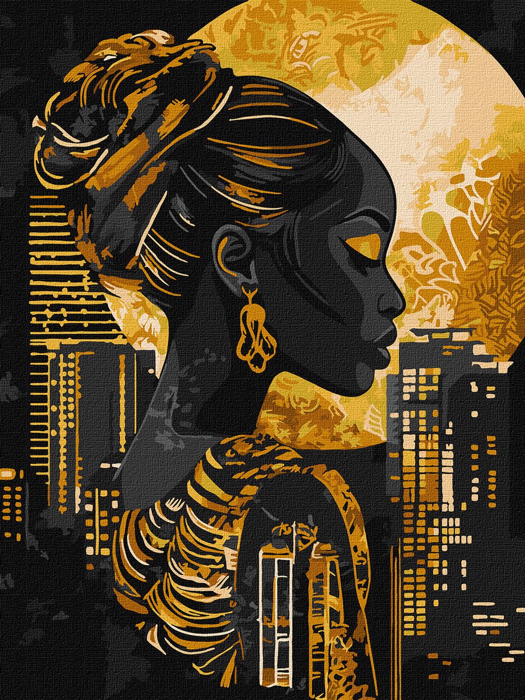 Золото ночі з фарбами металік extra