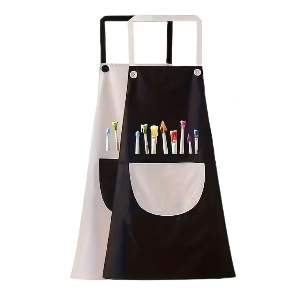 Фартух для малювання регульований, чорно-сірий, 1шт