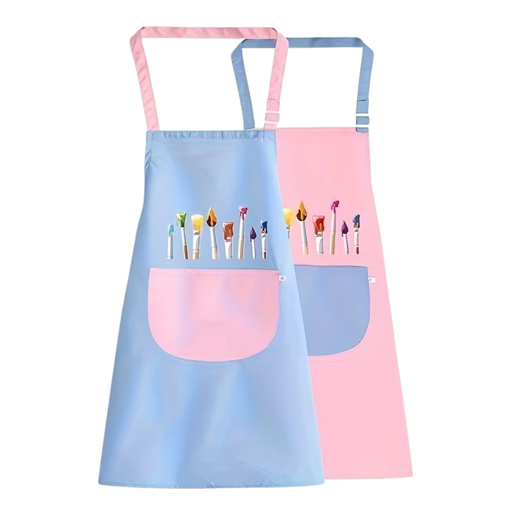 Фартух для малювання регульований, блакитно-рожевий, 1шт