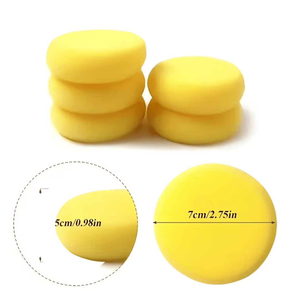 Круглий спонж для нанесення лаку та художніх технік