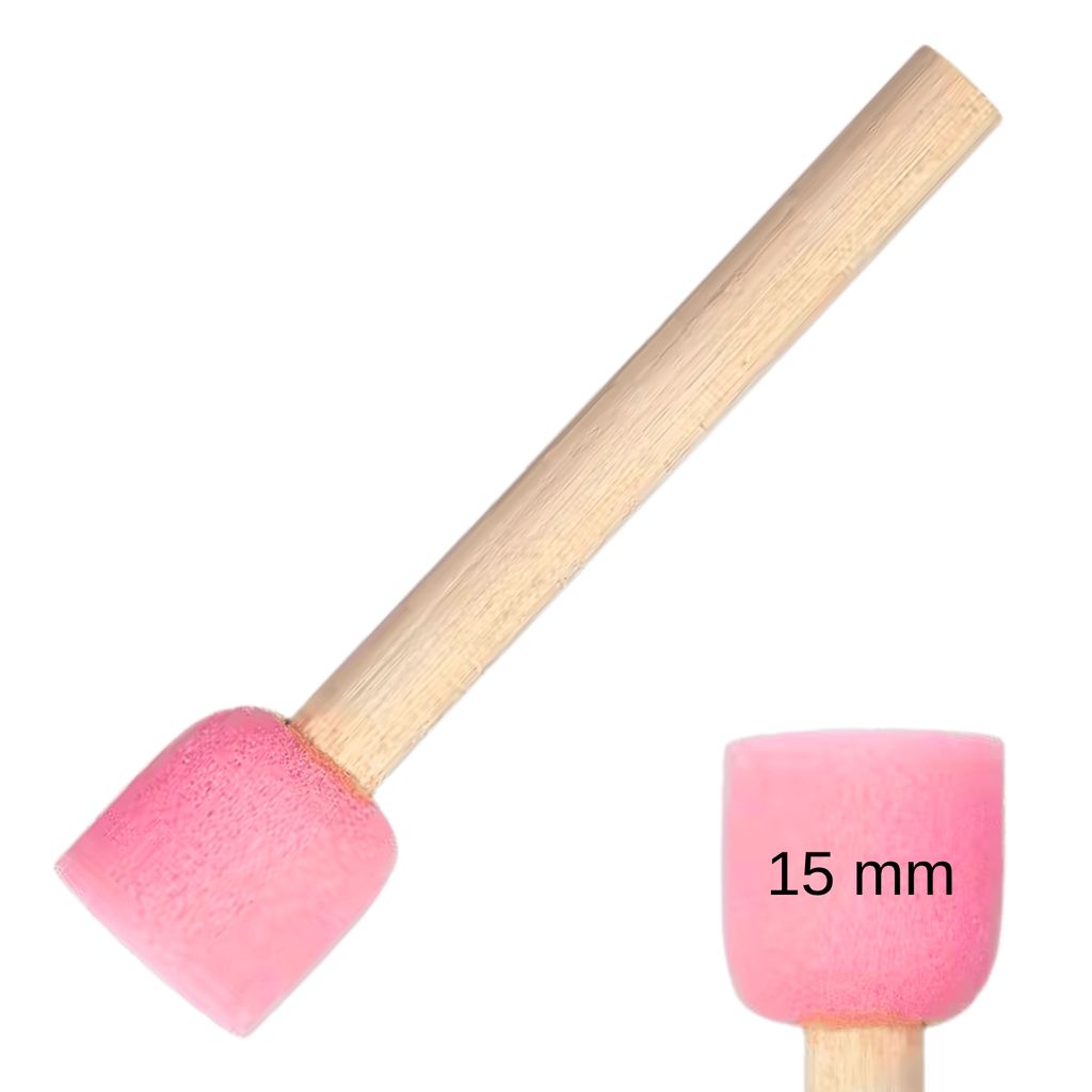 Спонж для нанесення захисного лаку рожевий, 15 мм