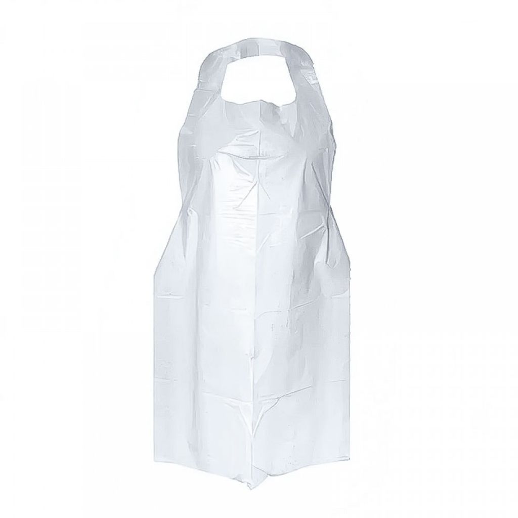 Одноразовий прозорий фартух, 1 шт