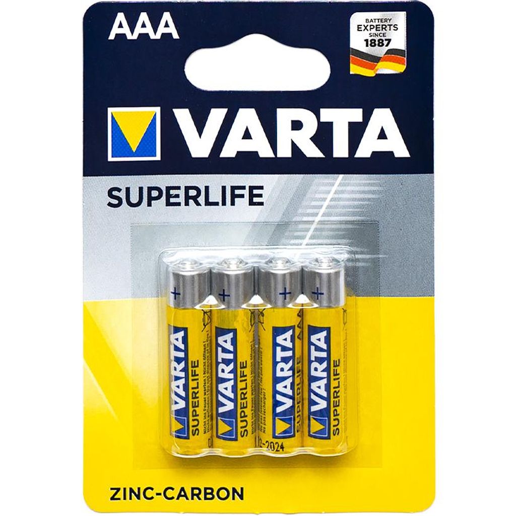 Батарейки R03 Varta Superlife AАA бл/4 шт.