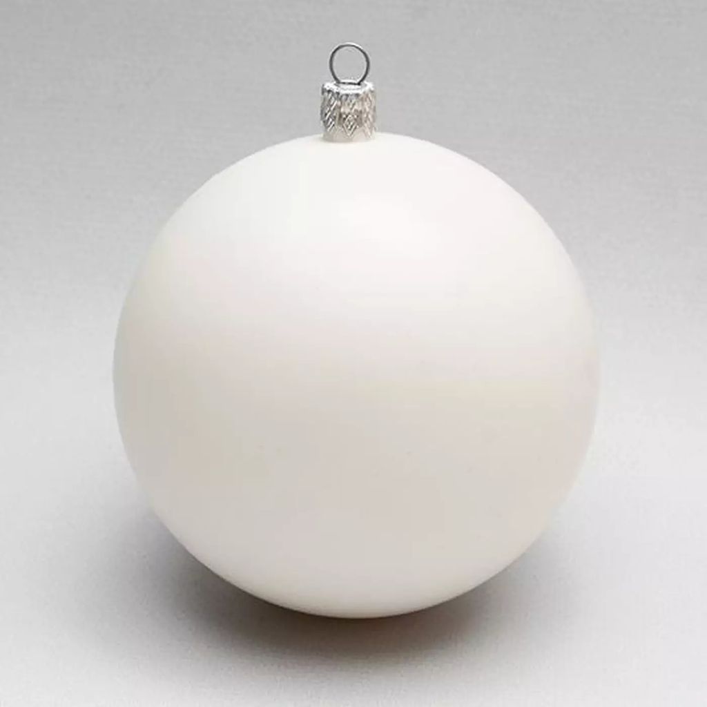 Куля заготовка пластикова, d = 10 см, сіро-біла