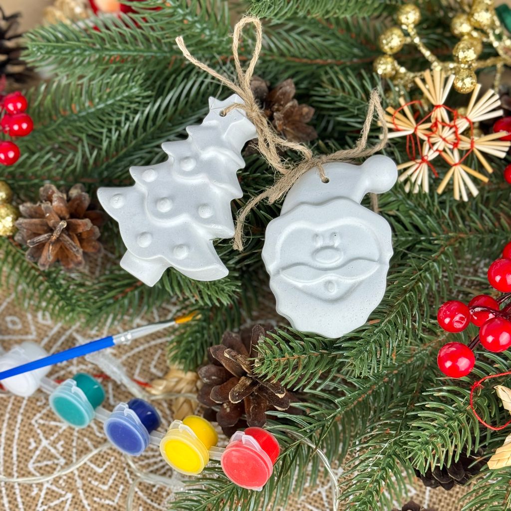 Набір гіпсових прикрас для розфарбовування «Ялинкова Історія»