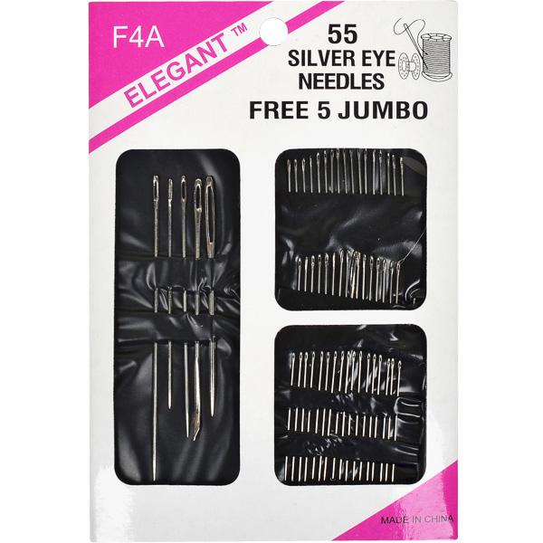 Набір голок на блістері 55 штук 11*15,5см F4A55