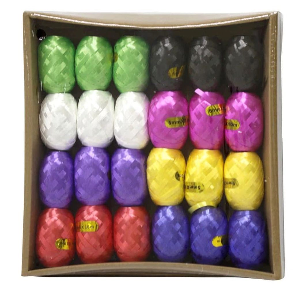 Стрічка для пакування подарунків "WB" /10334/ 0,5см*10м перламутр 24шт. в коробці (1уп)