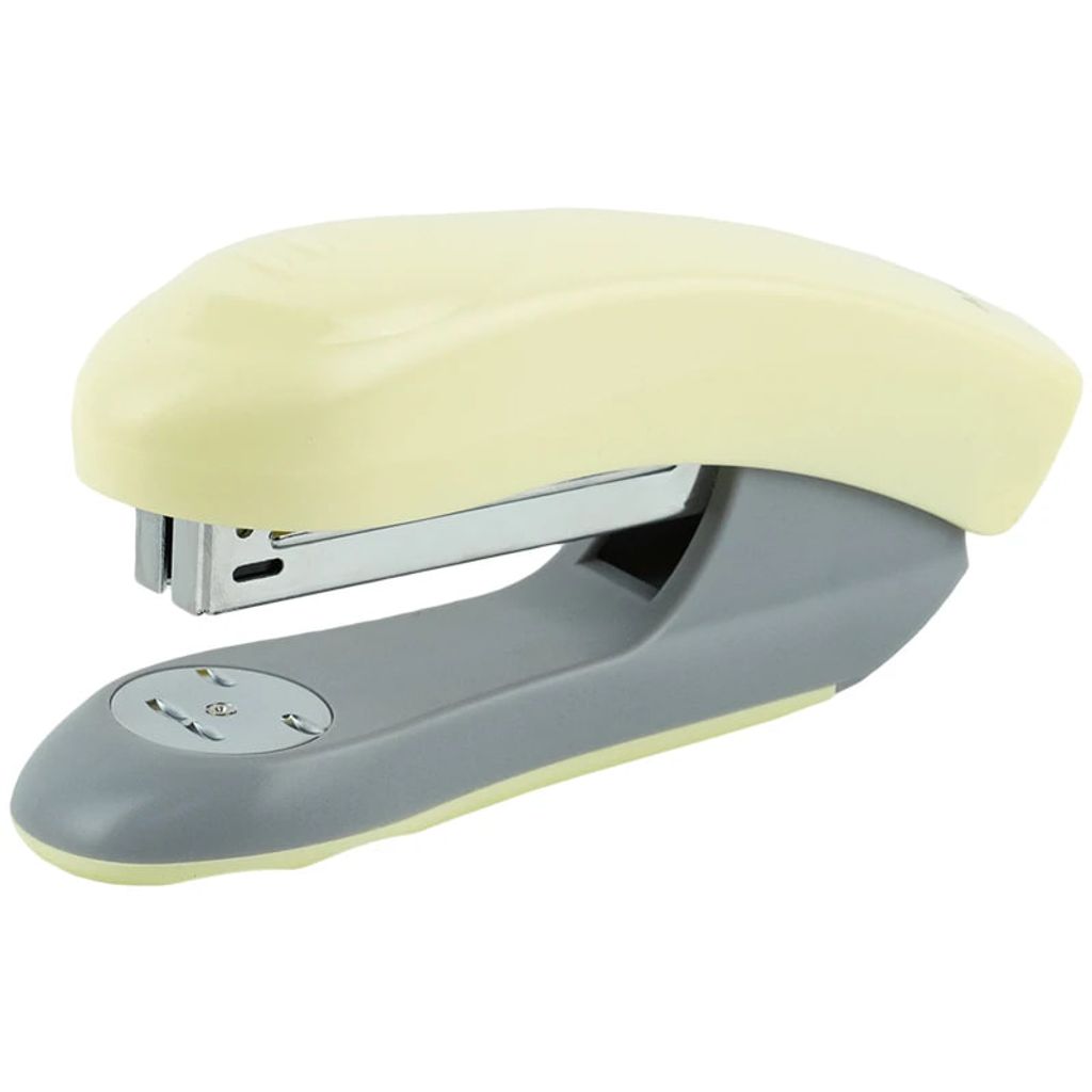 Степлер №24/6, 20 л. "Axent" Welle-2 пласт., Pastelini, жовтий