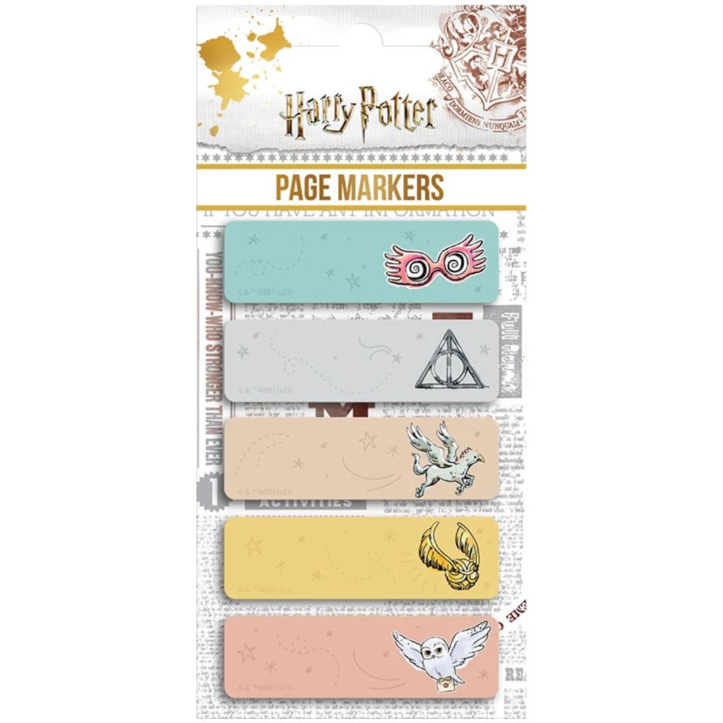 Індекс-регістр «Kite» ПАПЕРОВІ 5х15х50мм, 100 шт, Harry Potter