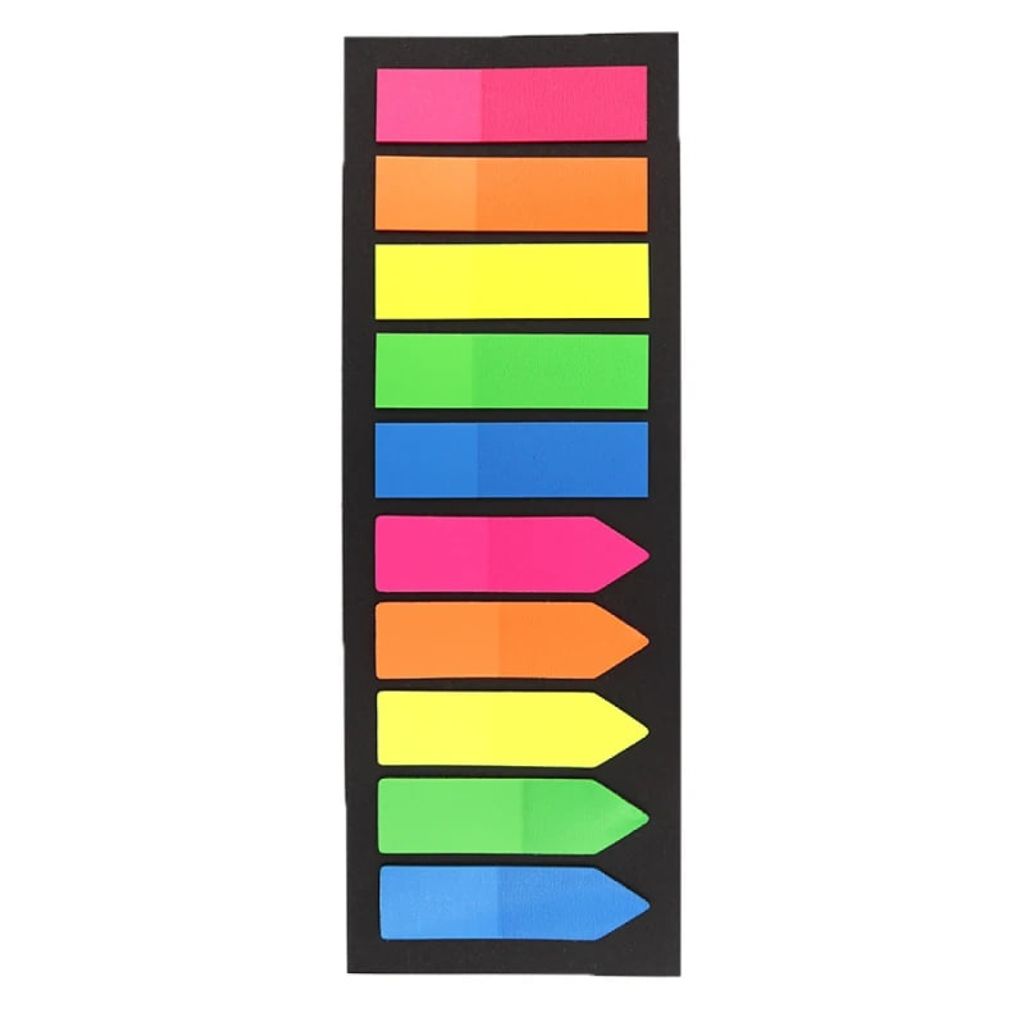 Індекс реєстру «JO» ПЛАСТИКОВІ «Sticks» неон, 2диз, 200шт., 45*12мм