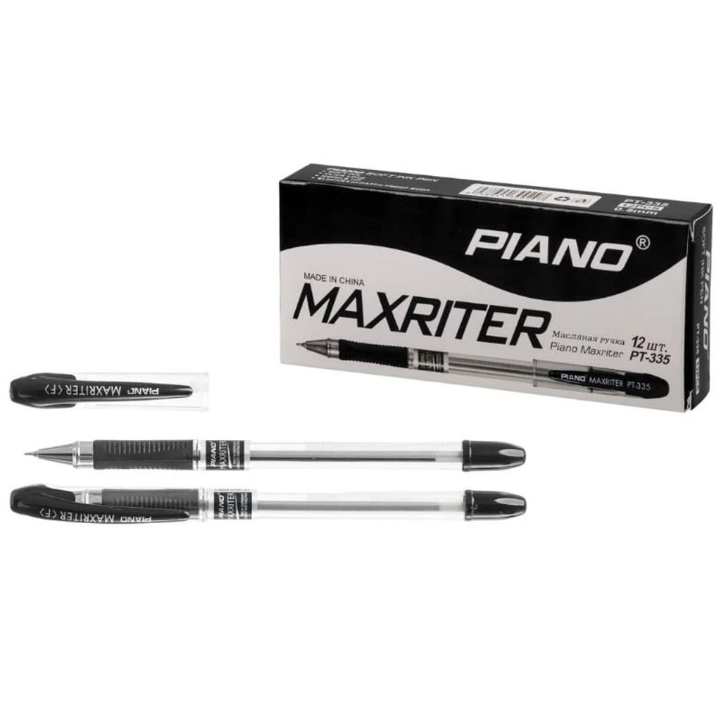 Ручка кулькова/масляна «PIANO» «Maxriter» Чорна