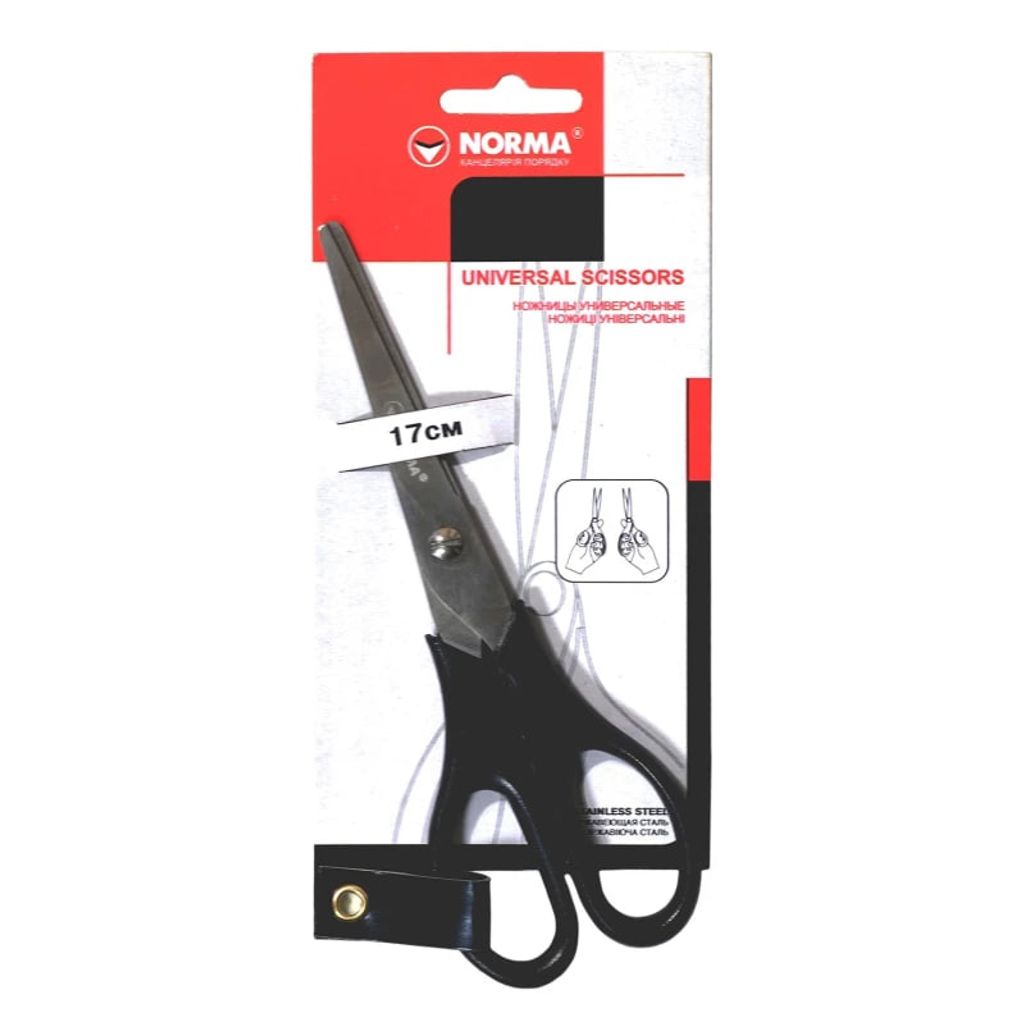 Ножиці "NORMA" 17см, універс.