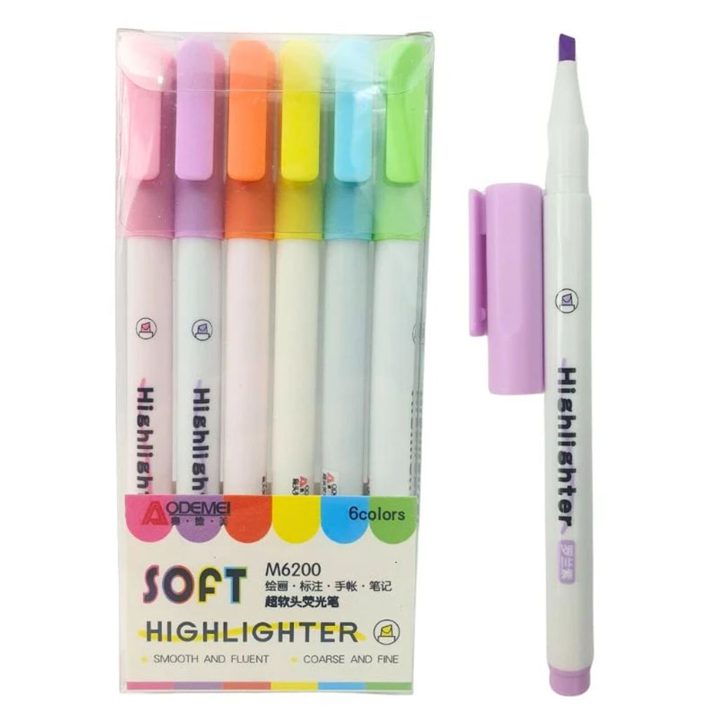 Набір маркерів текстових "AODEMEI" /M6200/ 6шт.
