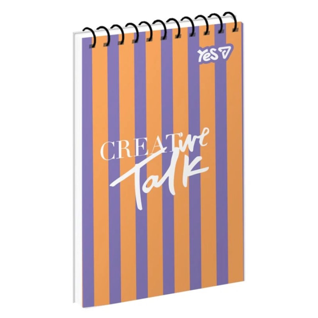 Блокнот А7/80 # спіраль зверху "YES" "Creative Talk"