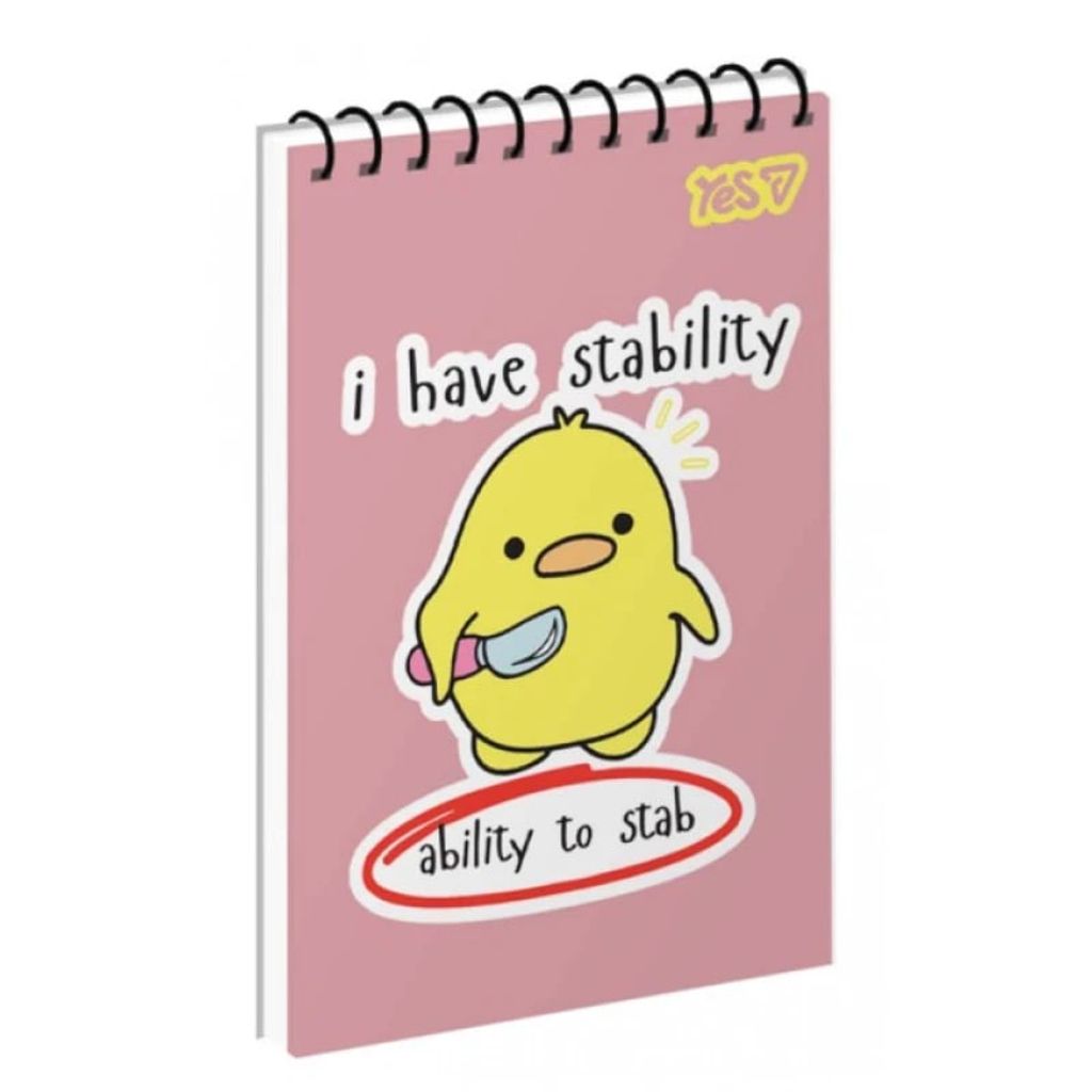 Блокнот А7/80 # спіраль зверху "YES" "Mood ctrl"