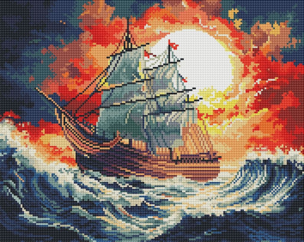 Шторм на заході сонця