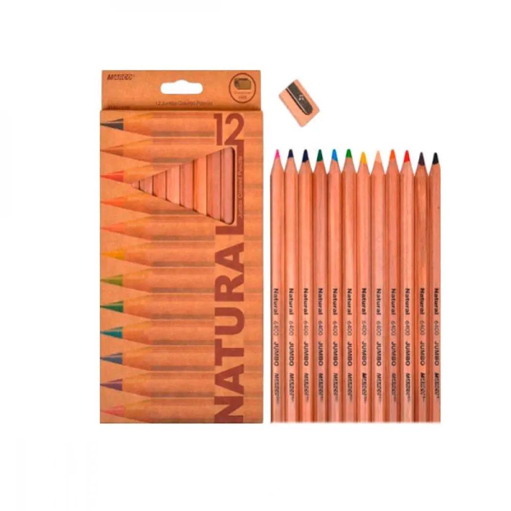 Олівці 12 кольорів. «Natural»