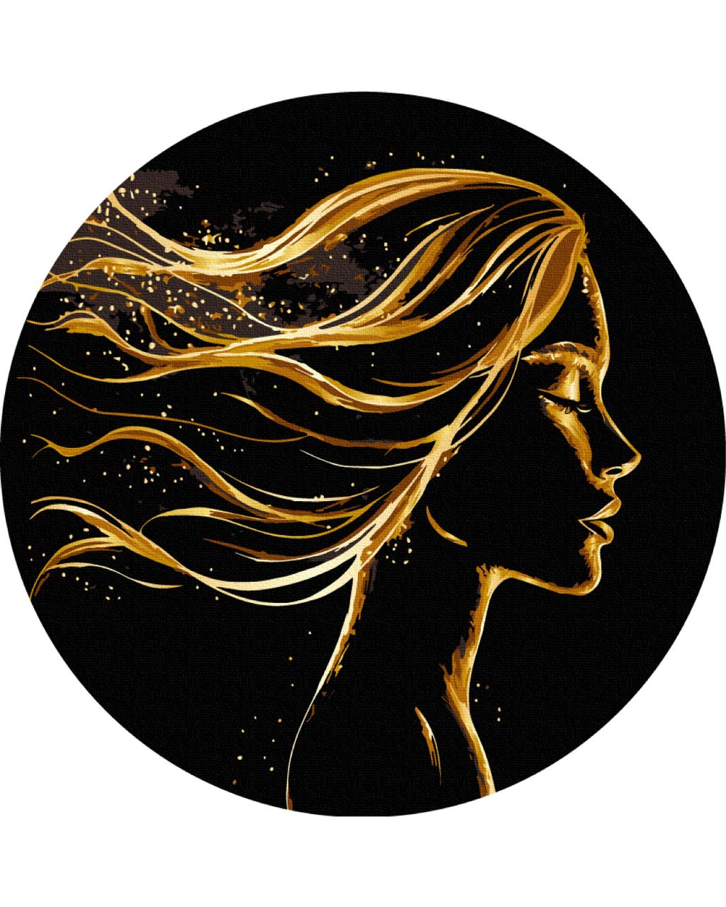 Золотий жіночий образ (Розмір L)