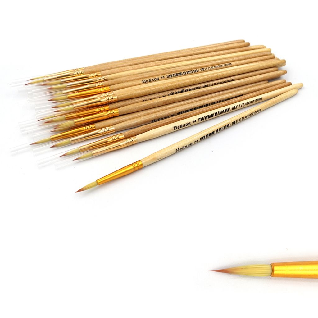 Пензлик нейлон № 2 круглий, 1 шт