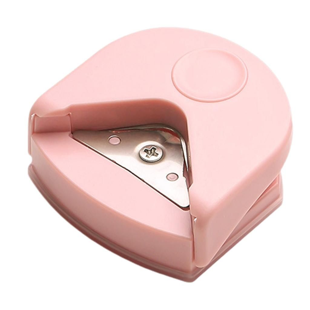 Дирокол для округлення кутів паперу, рожевий