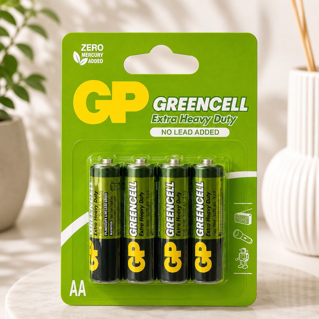 Батарейка GP Greencell  сольова бл/4, AA