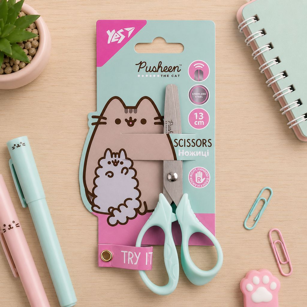 Ножиці "Yes" 13см "Pusheen"
