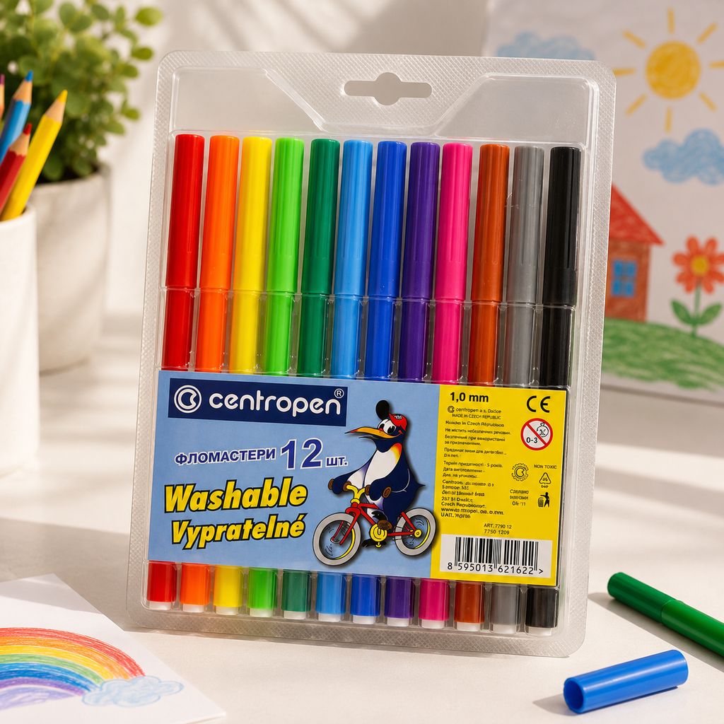 Фломастери "Centropen" 12 кол.